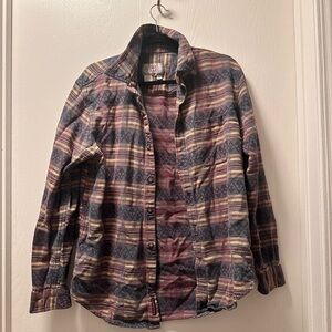 The Territory Ahead Multicolor Southwest-Inspired Striped Shirt - L